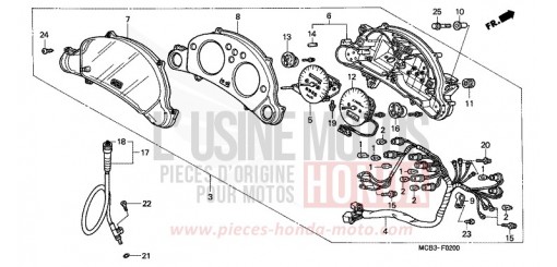 COMPTEUR XL650V1 de 2001